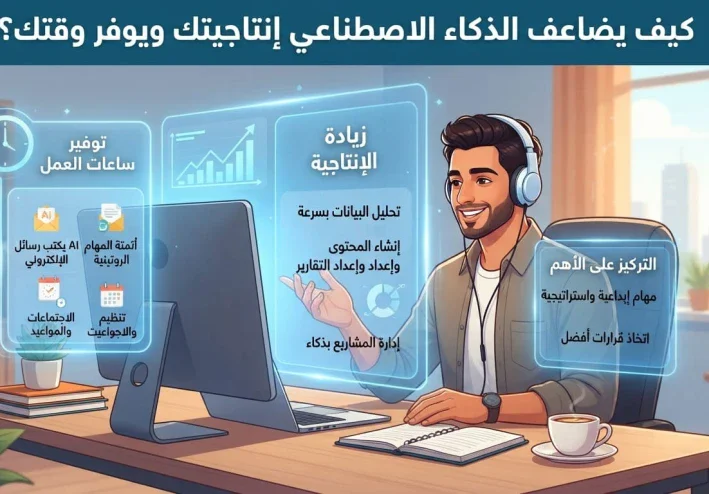 كيف يمكن للذكاء الاصطناعي أن يوفر لك ساعات من العمل يوميًا؟