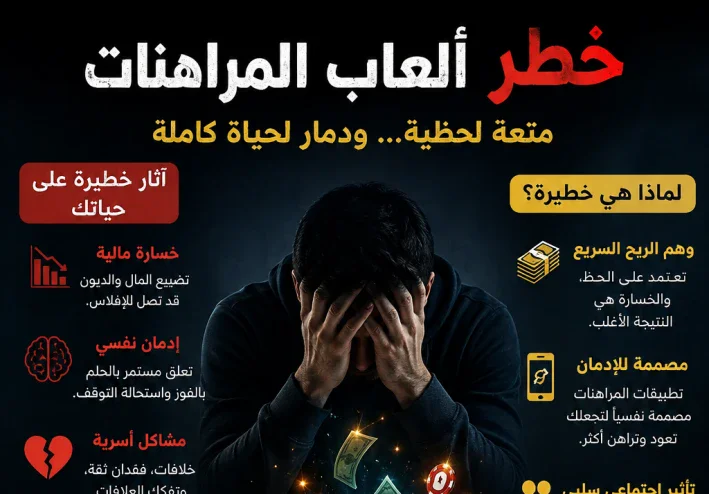 خطر المراهنات :عندما يتحول الترفيه الي ادمان