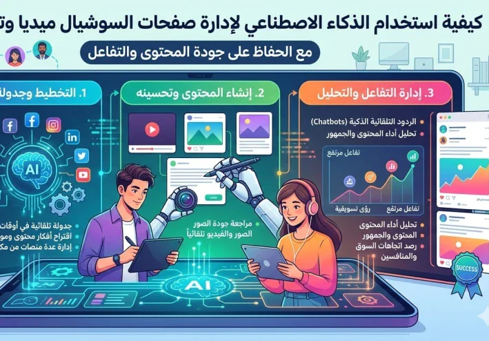 كيف تستخدم الذكاء الاصطناعي في إدارة صفحات السوشيال ميديا؟