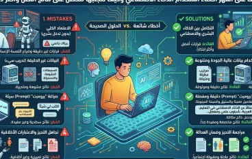 أخطاء شائعة عند استخدام الذكاء الاصطناعي وكيف تتجنبها