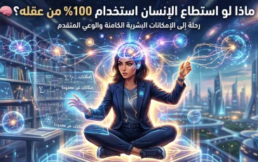   ماذا لو استطاع الإنسان استخدام 100% من عقله؟ 🧠