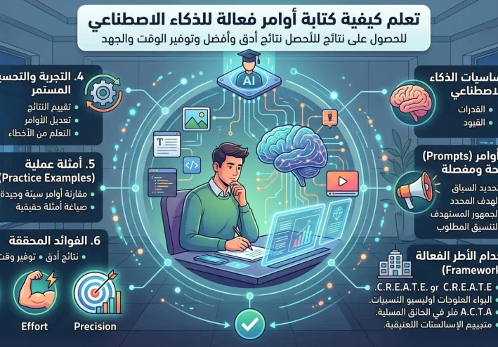 كيف تكتب أوامر فعالة للذكاء الاصطناعي للحصول على نتائج أفضل؟