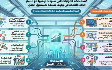مستقبل العمل مع الذكاء الاصطناعي: مهارات ستصبح أكثر أهمية