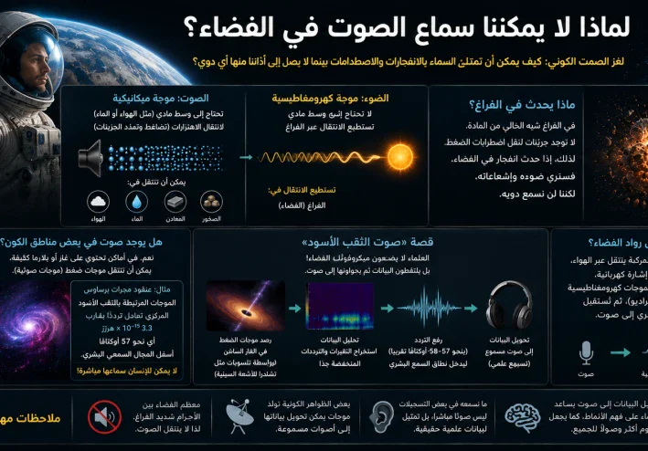 لماذا لا يمكننا سماع الصوت في الفضاء؟