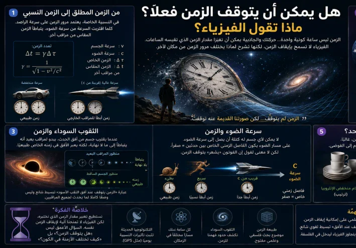 هل يمكن أن يتوقف الزمن فعلًا؟ ماذا تقول الفيزياء؟