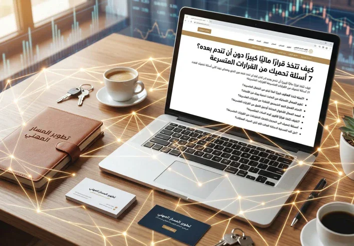 كيف تتخذ قرارًا ماليًا كبيرًا دون أن تندم بعده؟ 7 أسئلة تحميك من القرارات المتسرعة