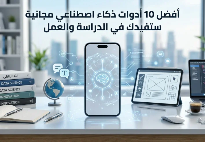 أفضل 10 أدوات ذكاء اصطناعي مجانية ستفيدك في الدراسة والعمل