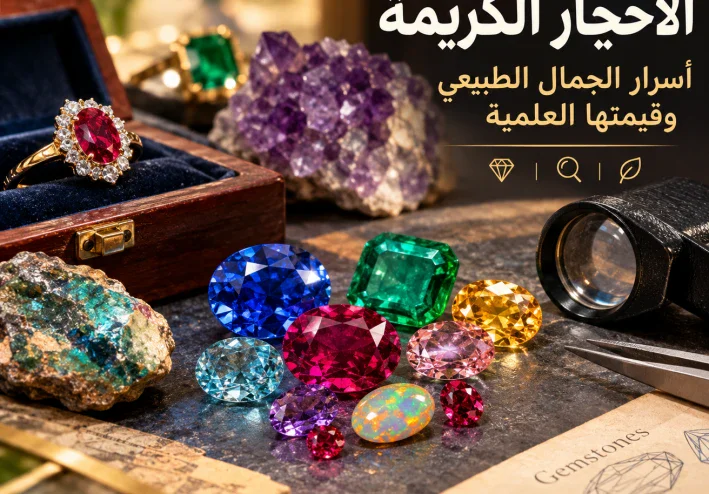 💎 الأحجار الكريمة: أسرار الجمال الطبيعي وقيمتها العلمية