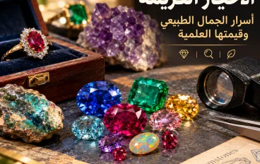 💎 الأحجار الكريمة: أسرار الجمال الطبيعي وقيمتها العلمية