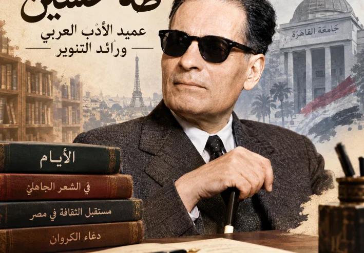 طه حسين: عميد الأدب العربي ورائد التنوير