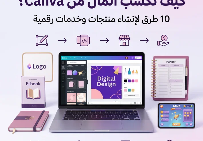 كيف تكسب المال من Canva؟ 10 طرق لإنشاء خدمات ومنتجات رقمية