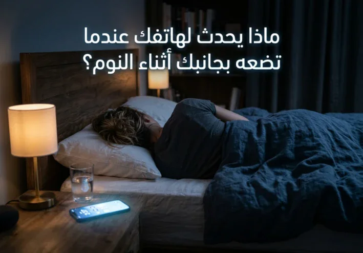 ماذا يحدث لهاتفك عندما تضعه بجانبك أثناء النوم؟ 📱🌙