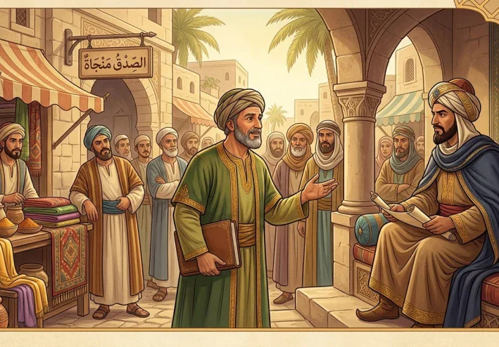 التاجر الذي انقذه الصدق