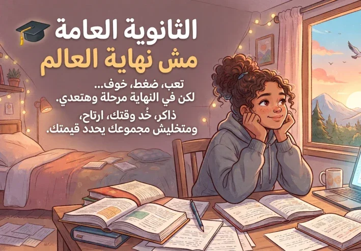 هل الثانوية العامة نهاية العالم ام بداية لنظرة حياة مختلفة ؟