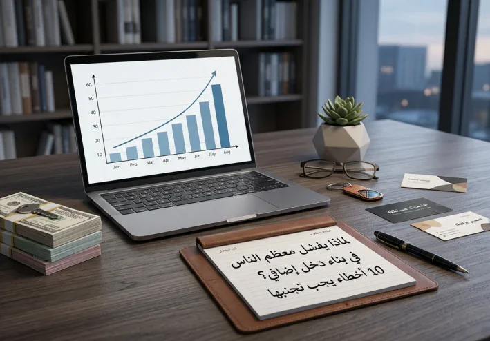 لماذا يفشل معظم الناس في بناء دخل إضافي؟ 10 أخطاء يجب تجنبها