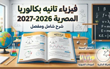 ⚡📚 كتاب ومنهج الفيزياء في تانية بكالوريا مصرية 2026-2027.. اعرف المنهج قبل ما تبدأ المذاكرة!