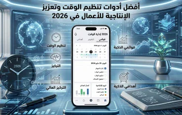 أفضل تطبيقات تنظيم الوقت وزيادة الإنتاجية للهواتف في 2026 لإنجاز مهامك بسهولة
