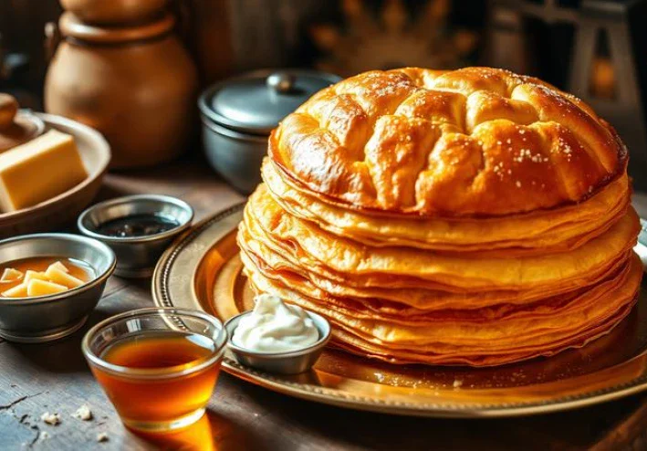 أسرار الفطير المشلتت الفلاحي: سر التورق الذهبي والطبقات القطنية الهشة