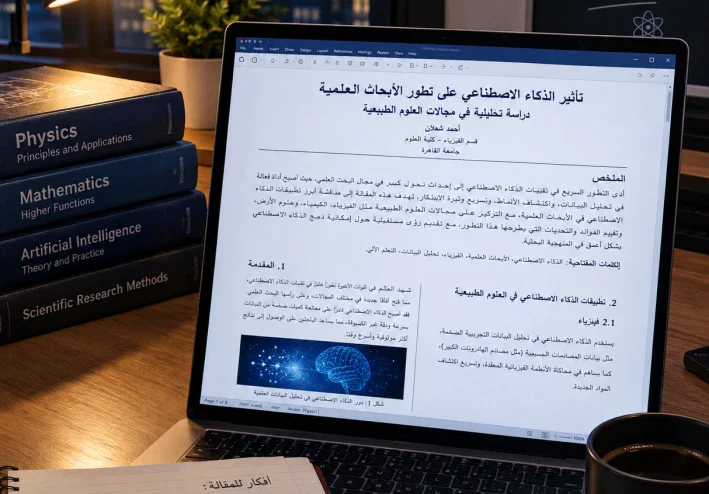 تاثير الذكاء الاصطناعي و تطور الابحاث العلمية