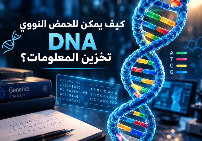 🧬 كيف يمكن للحمض النووي DNA تخزين المعلومات؟