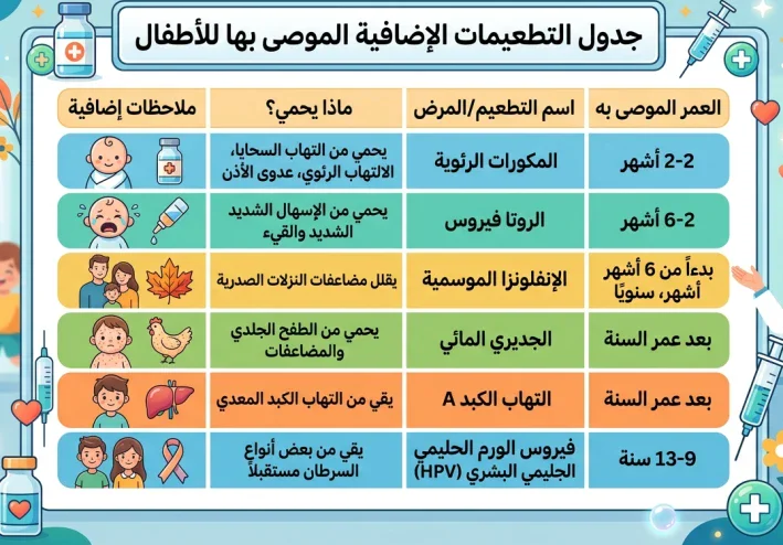أهمية التطعيمات الإضافية للأطفال الرضع