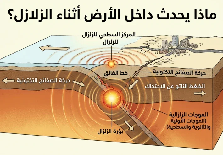 ماذا يحدث داخل الأرض أثناء الزلازل؟