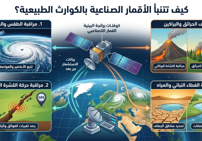 كيف تتنبأ الأقمار الصناعية بالكوارث الطبيعية؟