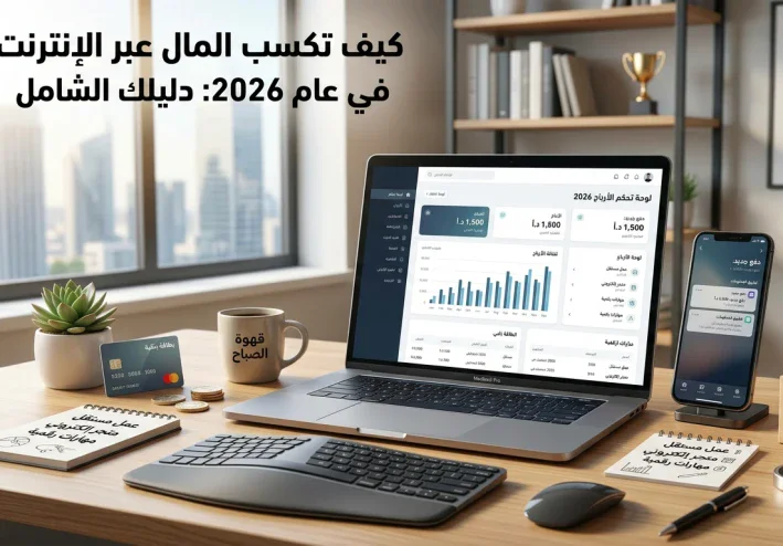 أفضل 10 طرق للربح من الإنترنت للمبتدئين في 2026 بدون رأس مال
