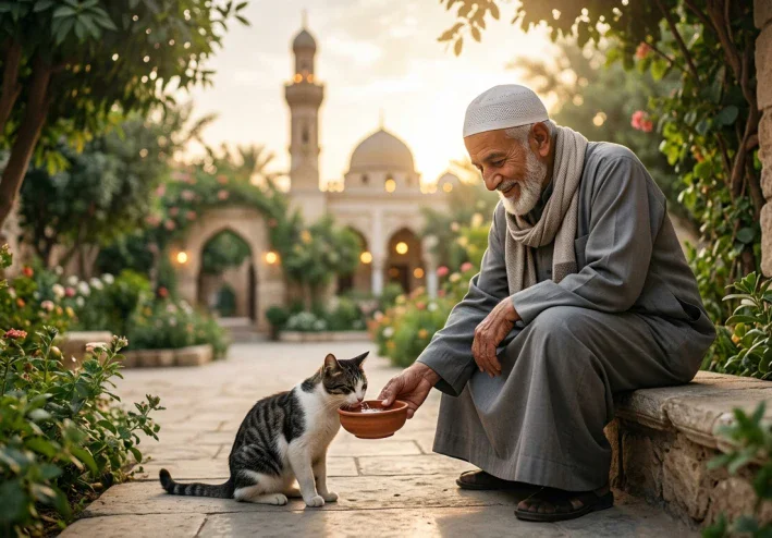 الرحمة بالحيوان في الإسلام خلق عظيم يحبه الله.