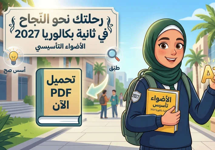 تحميل كتاب الأضواء تأسيس ثانية بكالوريا 2027 PDF | شرح وتدريبات اللغة العربية للترم الأول