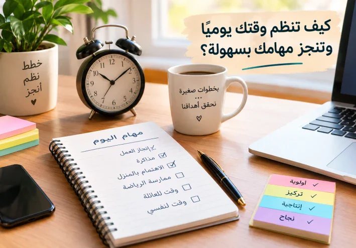 كيف تنظم وقتك يوميًا وتنجز مهامك بسهولة؟