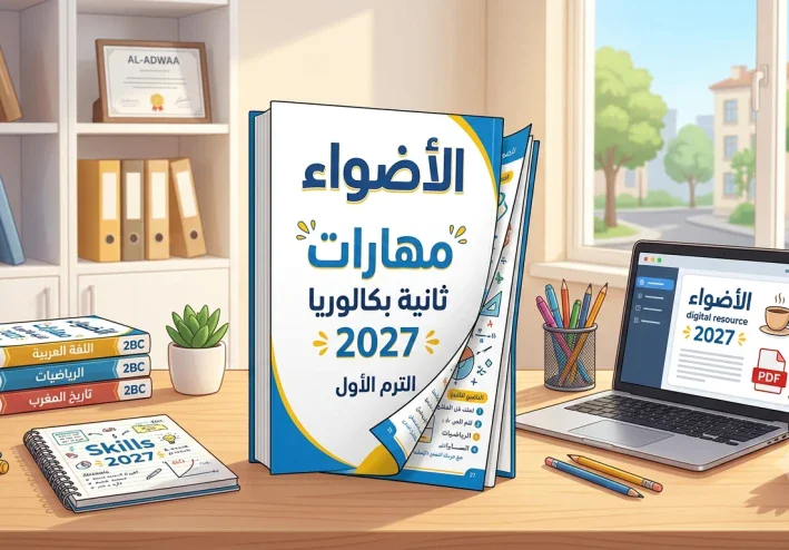 تحميل كتاب الأضواء مهارات ثانية بكالوريا 2027 PDF | جزء الشرح
