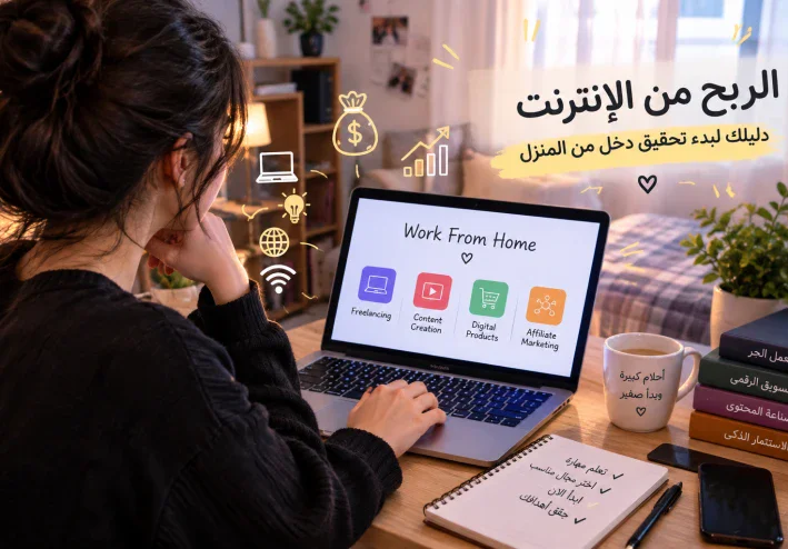 الربح من الإنترنت: طرق حقيقية لبدء تحقيق دخل من المنزل