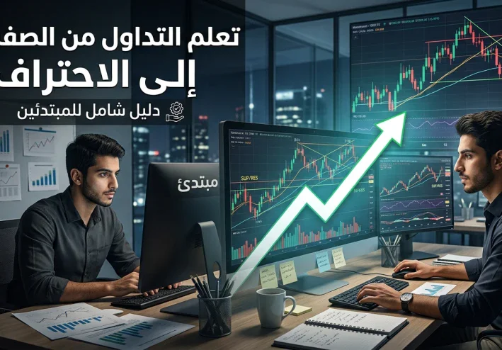 التداول من الصفر إلى الاحتراف: دليلك الشامل لفهم الأسواق وبناء استراتيجية ناجحة