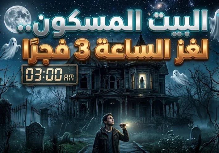 البيت المسكون لغز الساعة 3 فجرا 👻