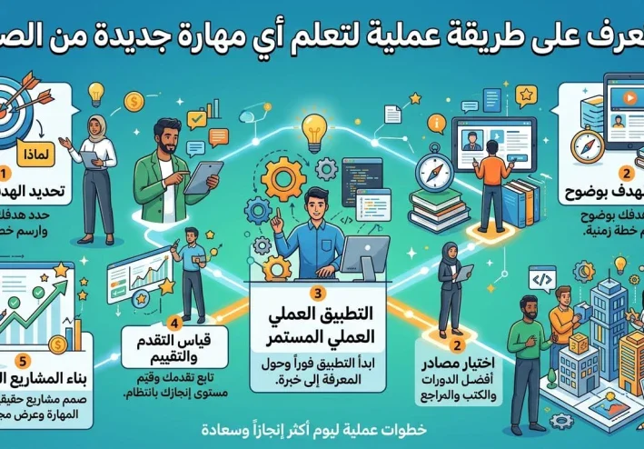 كيف تتعلم أي مهارة جديدة من الصفر؟ طريقة عملية للتعلم الذاتي