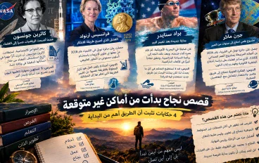 قصص نجاح بدأت من أماكن غير متوقعة: 4 حكايات تثبت أن الطريق أهم من البداية