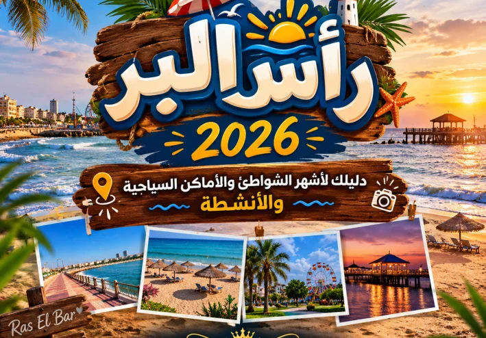 🏖️ رأس البر 2026.. دليلك لأشهر الشواطئ والأماكن السياحية والأنشطة