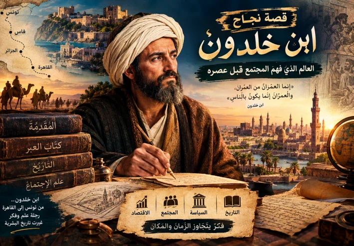 قصة نجاح ابن خلدون.. العالم الذي سبق عصره وأسّس علم الاجتماع