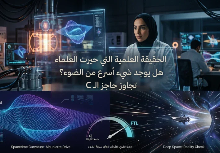 هل يوجد شيء أسرع من الضوء؟ الحقيقة العلمية التي حيرت العلماء