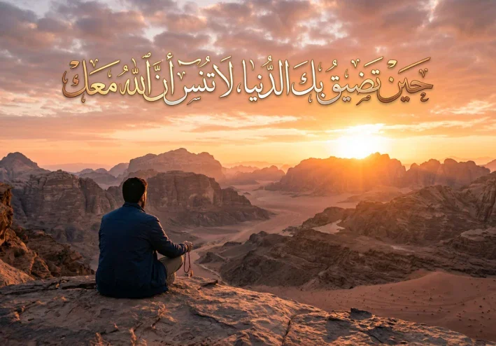 حين تضيق بك الحياة… لا تنسَ أن الله قريب
