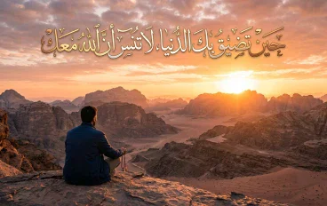 حين تضيق بك الحياة… لا تنسَ أن الله قريب