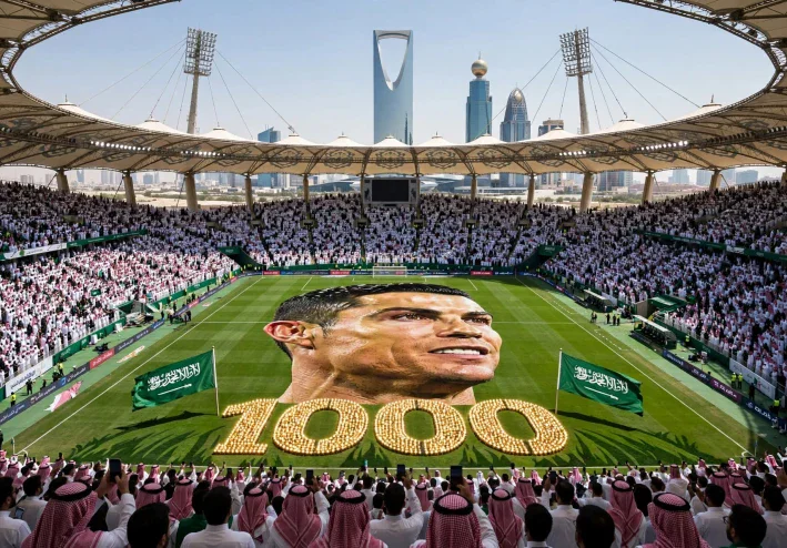 تيفو الألف في الرياض: قراءة تحليلية في مشهد جمهور النصر واحتفاله بحلم رونالدو