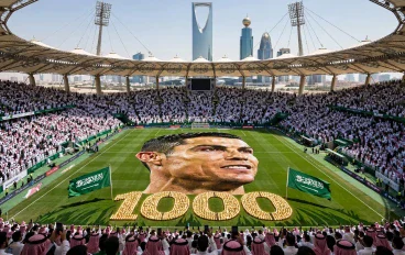 تيفو الألف في الرياض: قراءة تحليلية في مشهد جمهور النصر واحتفاله بحلم رونالدو