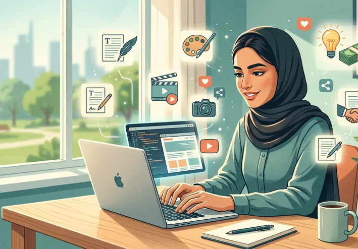 هل يمكن الربح من الإنترنت بدون رأس مال؟ 7 طرق تبدأ بها من مهارتك ووقتك
