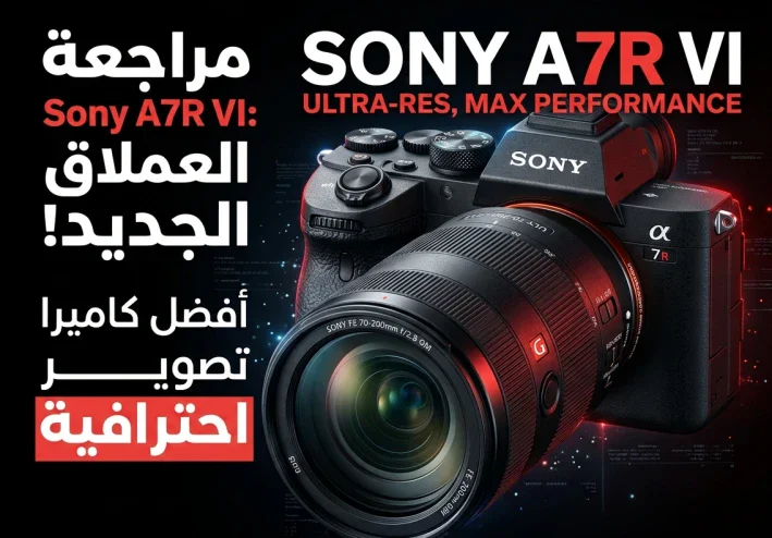 Sony α7R VI: ثورة جديدة في عالم الكاميرات بدقة 66.8 ميجابكسل وسرعة 30 إطارًا في الثانية