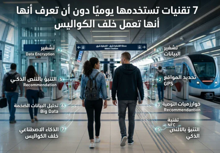 7 تقنيات تستخدمها يوميًا دون أن تعرف أنها تعمل خلف الكواليس 🔍