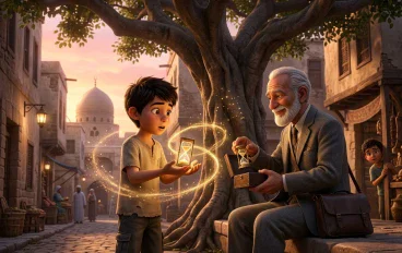 الولد اللي اشترى دقيقة من بائع غريب