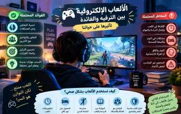 الألعاب الإلكترونية بين الترفيه والفائدة: تأثيرها على حياتنا