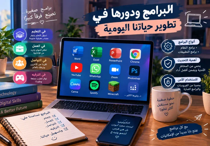 البرامج ودورها في تطوير حياتنا اليومية